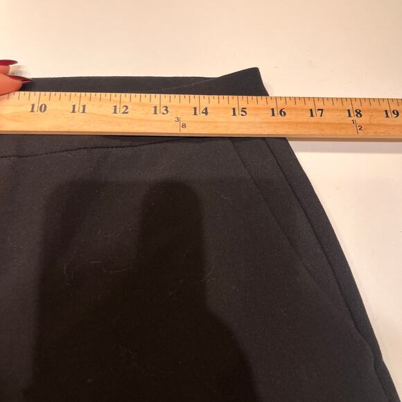 Zara Basic Collection Black High Rise Flat Front Trouser Pants Size 6 - Picture 7 of 10